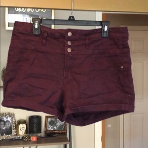 Plus Size, Plum Shorts